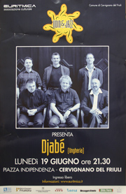 Djabe - Udine plakát